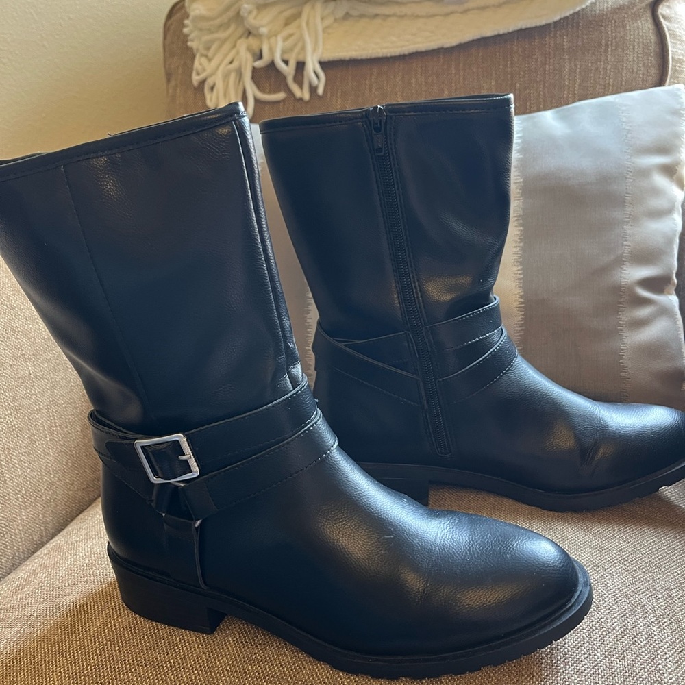 Style & Co. Mid Shaft Women’s Black Dress Boots